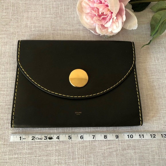 NWT Céline Leather Clutch with Flap - Picture 2 of 7